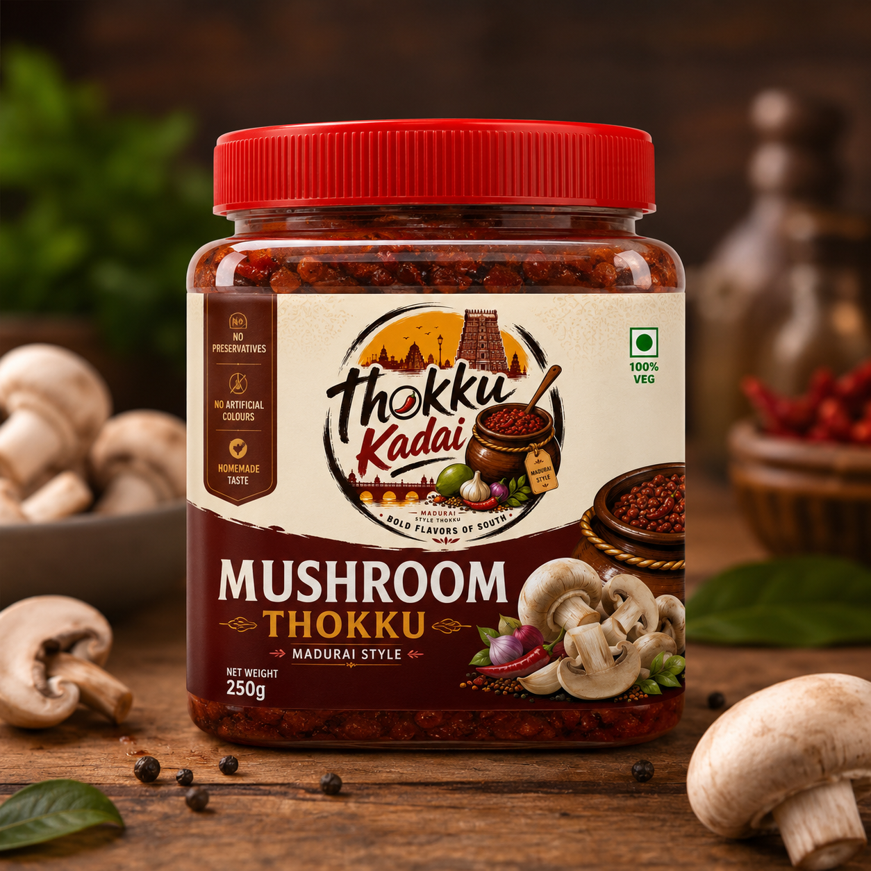 Mushroom Thokku