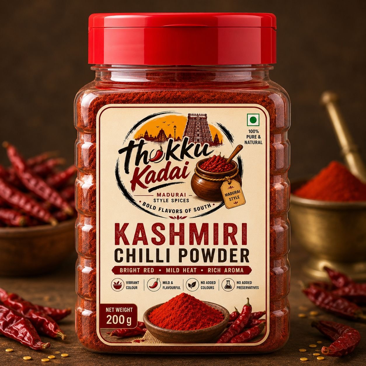 Kashmiri Chilli Powder - 200g