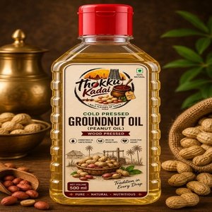 Wood Pressed Groundnut Oil - 1/2 L